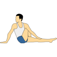 Vakrasana {Half Spinal Twist Pose}-Steps And Benefits ...