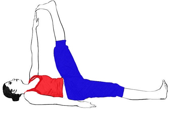 supta Padangusthasana steps