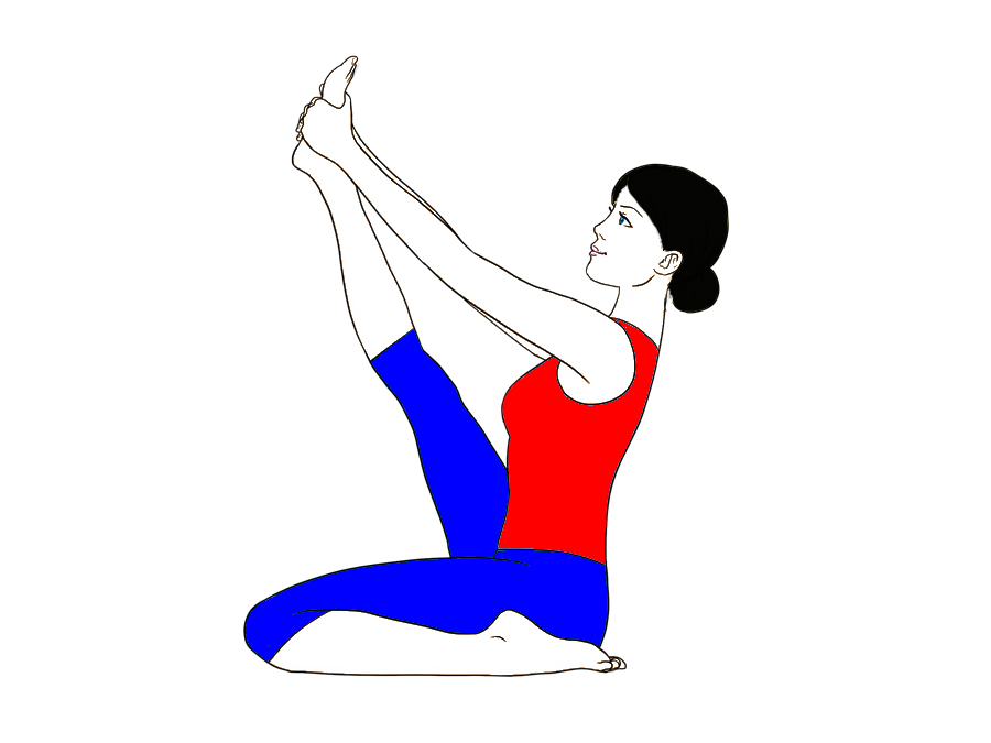 Heron-Pose-Krounchasana-yoga-steps-benefits