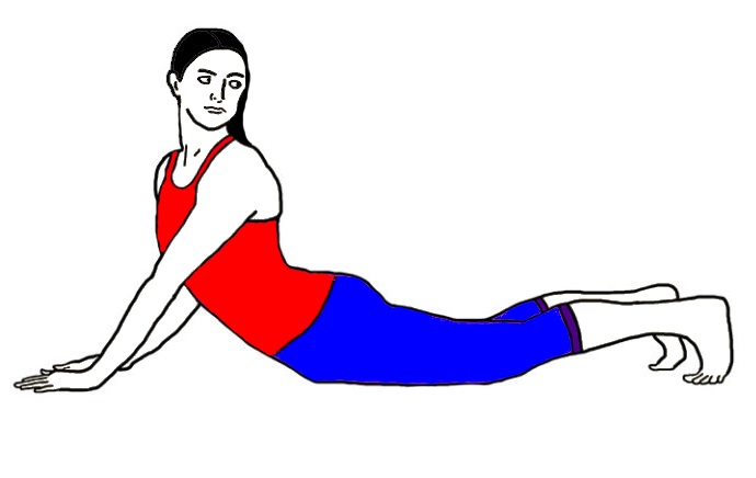 Tiryaka-Bhujangasana-Twisting-Cobra-Pose-steps-benefits
