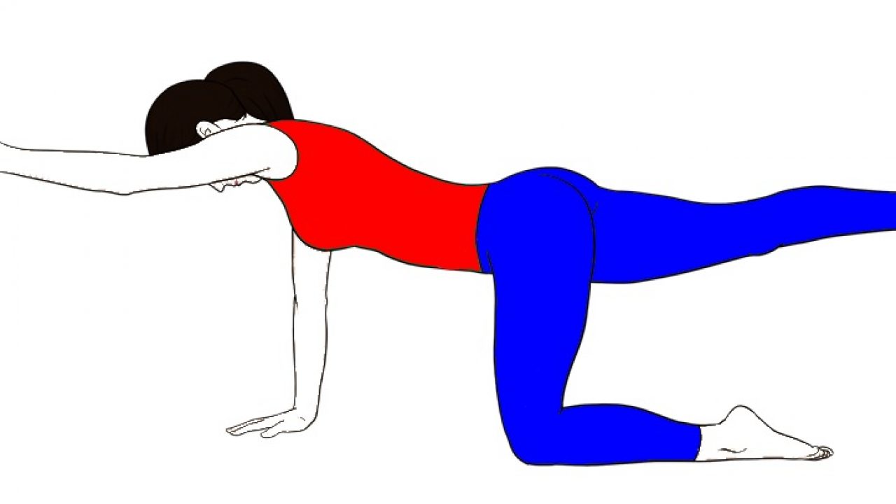 Hands and Knees Balancing Yoga Pose (Balancing Table Pose Hands and Knees Balancing Yoga Pose (Balancing Table Pose